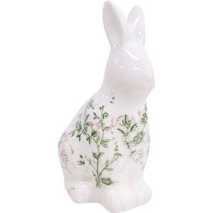 LVD Ceramic Rabbit Figurine Home Decor 13x20.5cm - Evergreen