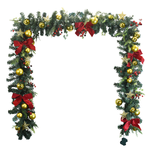Click 3.6m Light Up Decorated Garland