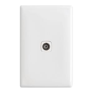 HPM Linea White TV And Audio Single F Coax
