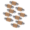 10x 31mm White Festoon LED Car Bulbs - Interior Dome, Map, Plate Lights (15 SMD)
