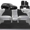 6D Diamond Car Floor Mats for Mercedes-Benz A-Class (W177)2018-Current-Full Set-Black-Outback GT
