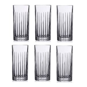 RCR Timeless Crystal Highball Tumbler Glasses 443ml - Set of 6.