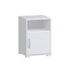 Practa Bedside Table Bundle - 1 Door - White