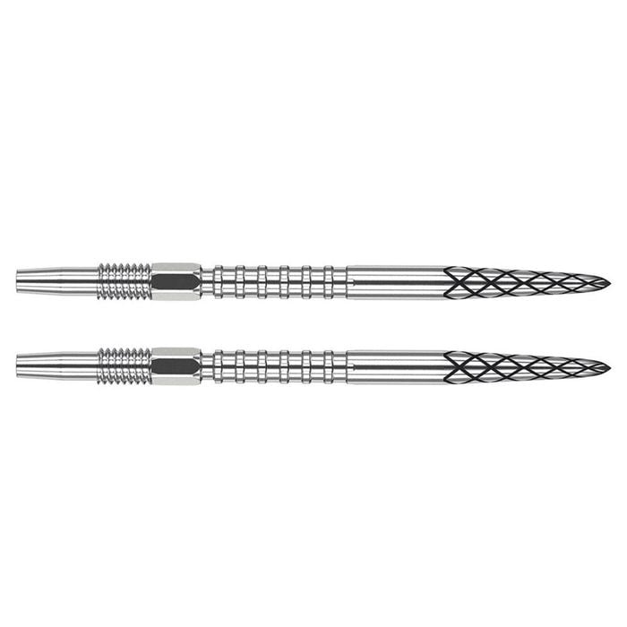 2PK Target Swiss DS Dart Point Replacement Spare Accessory Tip 40mm Silver