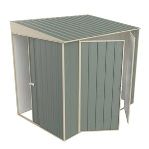 Build-a-Shed 1.5 x 2.3 x 2.0m Skillion Double Hinged Side Door Shed - Green