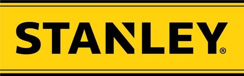Stanley logo with yellow background and black text