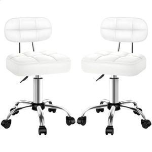 ALFORDSON Salon Stools White 2X