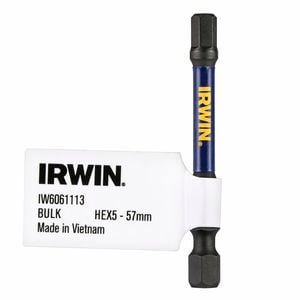 IRWIN 57mm Hex 5 Bulk Impact Pro Performance 