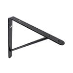 Carinya 200 x 200mm Black Heavy Duty Studio Stayed Bracket