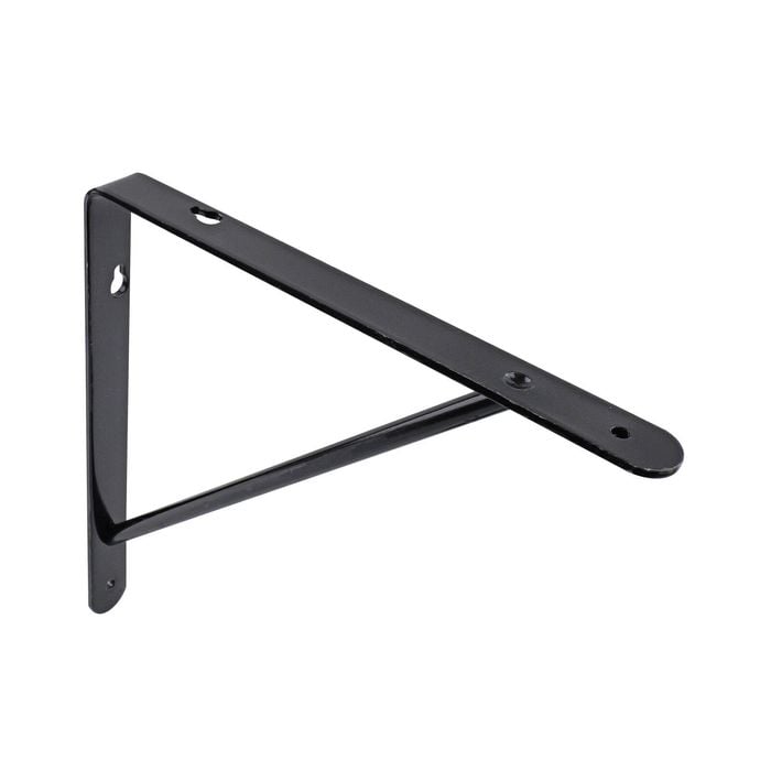Carinya 200 x 200mm Black Heavy Duty Studio Stayed Bracket