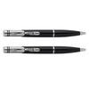 2x Scripto Premium Clooney Durable Home/Office Strationary Ball Point Pen Black