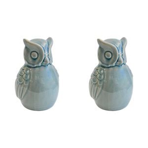 2PK LVD Owl Sml Powder Decorative Sculpture Home/Lounge Decor