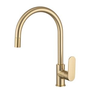 Mondella WELS 6 Star 4.5L/min 35mm Brushed Gold Affiniti Pull Out Sink Mixer