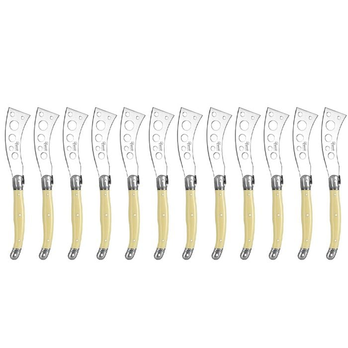 12pc Laguiole Etiquette 21.5cm Soft Cheese Knife - Ivory