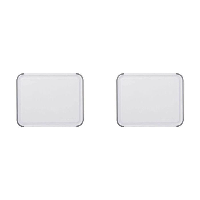 2PK Kitchen Aid Reversible Chopping Board W/ Perimeter Trench Large 35x28cm