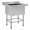 Vogue Stainless Steel Deep Pot Sink 770mm X 600mm 90mm Drain Commercial Kitchen Sink