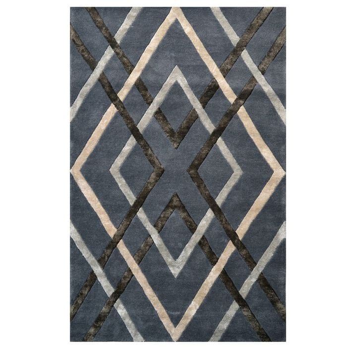 Luxurious Venice Handmade Rug - 6255 - Grey - 160x230cm