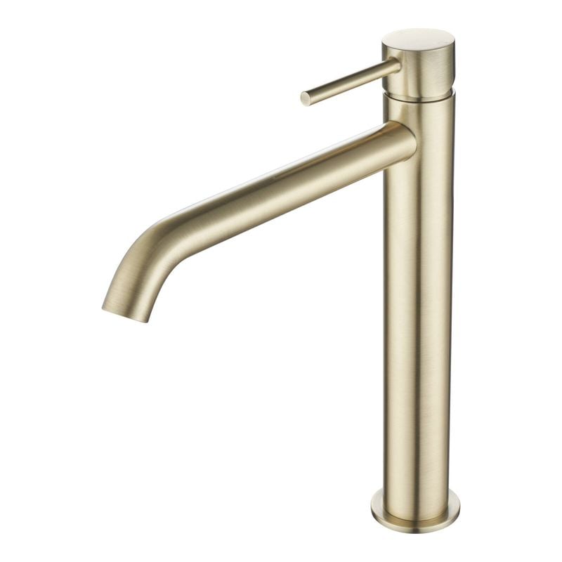 Mondella Resonance 25mm Brushed Brass Vessel Basin Mixer