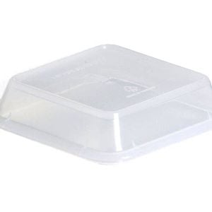 Kh Healthcare Square Bowl Lid Clear 12 Pack Commercial Catering Food Storage