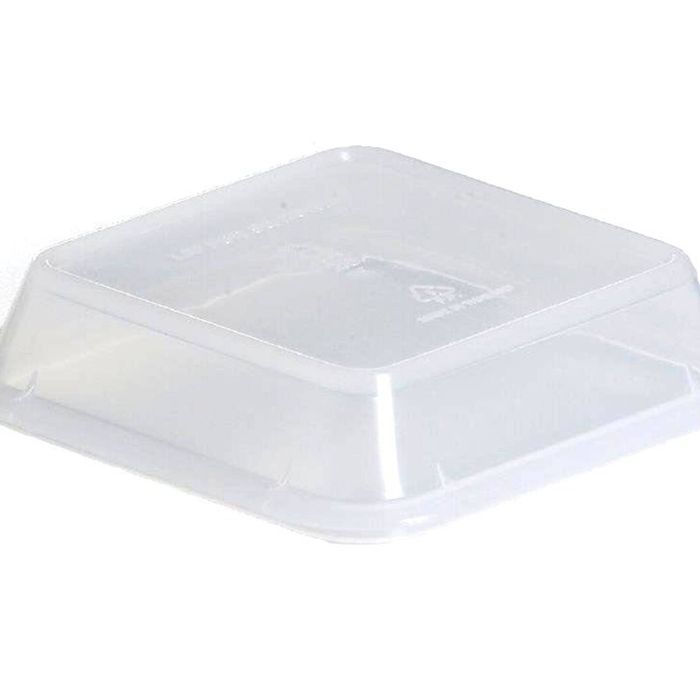 Kh Healthcare Square Bowl Lid Clear 12 Pack Commercial Catering Food Storage