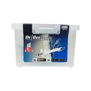 Cobra 5 x 75mm Screws/Bit Anchor DrillerToggle - 30 Pack