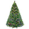 P&P Green 210cm Pre Lit Christmas Tree with 2800 Multicolour LEDs and 1221 Tips for Home Decor
