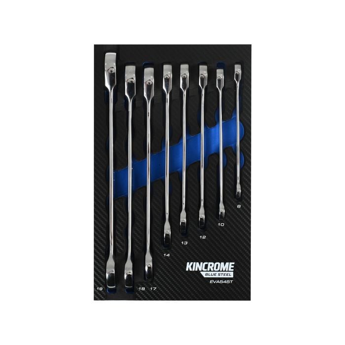 Kincrome BLUESTEEL 8 Piece Gear Spanners EVA Tray