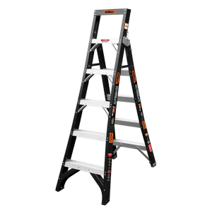 Gorilla 180kg 6 Step Silverback Fibreglass Dual Purpose Ladder