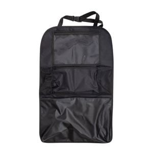 Childcare 2-In-1 Universal Car Backseat Organiser and Kick-Mat Black