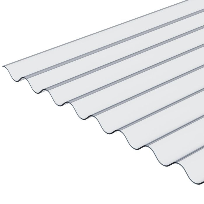 Suntuf 1.8 x 0.66m - 1800mm Clear Mini Orb Corrugated Polycarbonate Sheet