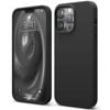Silicone Phone Case For iPhone 13 Pro Shockproof Microfiber Lining - Black