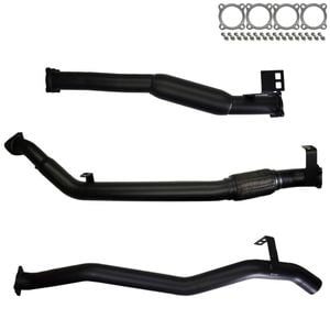 Ignite Exhausts Turbo Back for Toyota Landcruiser 76 Series V8 Wagon 3" No Cat With Hotdog 409 Stainless Steel