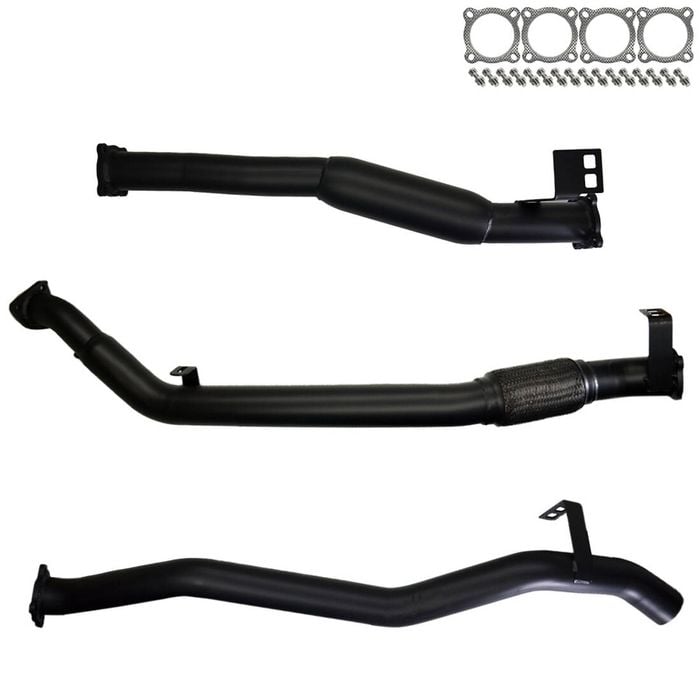 Ignite Exhausts Turbo Back for Toyota Landcruiser 76 Series V8 Wagon 3" No Cat With Hotdog 409 Stainless Steel
