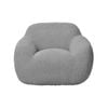 I Am Fake Cozy Boucle Chair Home Decor Large Grey