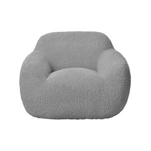 I Am Fake Cozy Boucle Chair Home Decor Large Grey