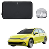 Front Windscreen Sun Shade for VolksWagen Golf 2021 - Current Hatch/Wagon (MK8) - Standard 150 x 85 cm - Black