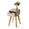 Foret Bedside Table Side Tables Drawers Nightstand Bedroom Storage Cabinet Wood Maple Handleless