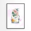 Luxury Yellow Colored Perfume   Print 100% Australian Made 60x90cm  (Poster)