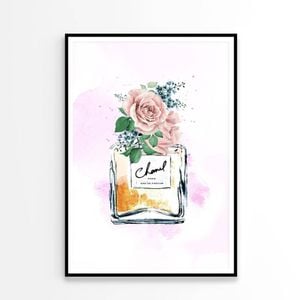 Luxury Yellow Colored Perfume   Print 100% Australian Made 60x90cm  (Poster)