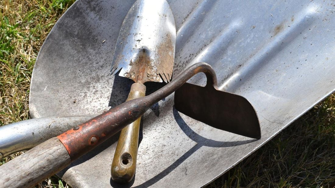 Assorted garden tools