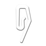Windoware Permette White WW Curtain Hook - 50 Pack