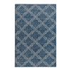 Fab Habitat 160x230cm Blue Jinju Trellis Polypropylene Outdoor Rug