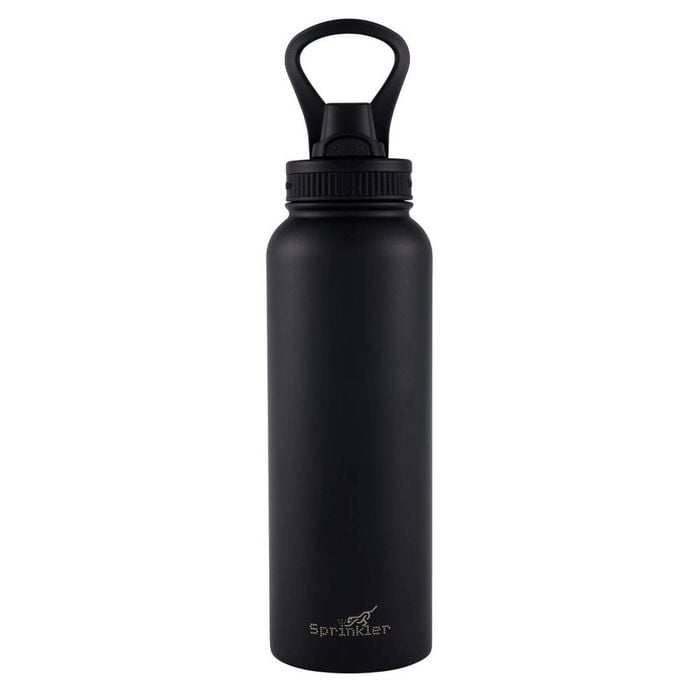 Sprinkler Alfie Insulated Drink Bottle Keeps Drinks Cold 12Hrs 1L Black