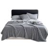 Anycozy Blanket 200×230cm Silver Grey Velvet Fluffy Coral Fleece Sofa Warm Bed (Queen Size)