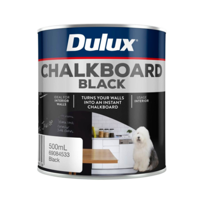 Dulux 500ml Black Design Chalkboard Paint - 500ml