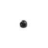 Delf 23mm Trade Matt Black Half Circle Floor Stop with 12mm Rise