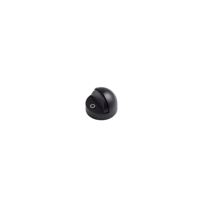 Delf 23mm Trade Matt Black Half Circle Floor Stop with 12mm Rise