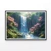 View of Waterfall in the Jungle  Print 100% Australian Made 120x90cm  (Poster)