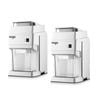 SOGA 2X 300 Watts Electric Ice Shaver Crusher Slicer Snow Cone Maker– 120kgs/h-White