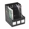 Marbig Magazine Rack Black (3 Section)